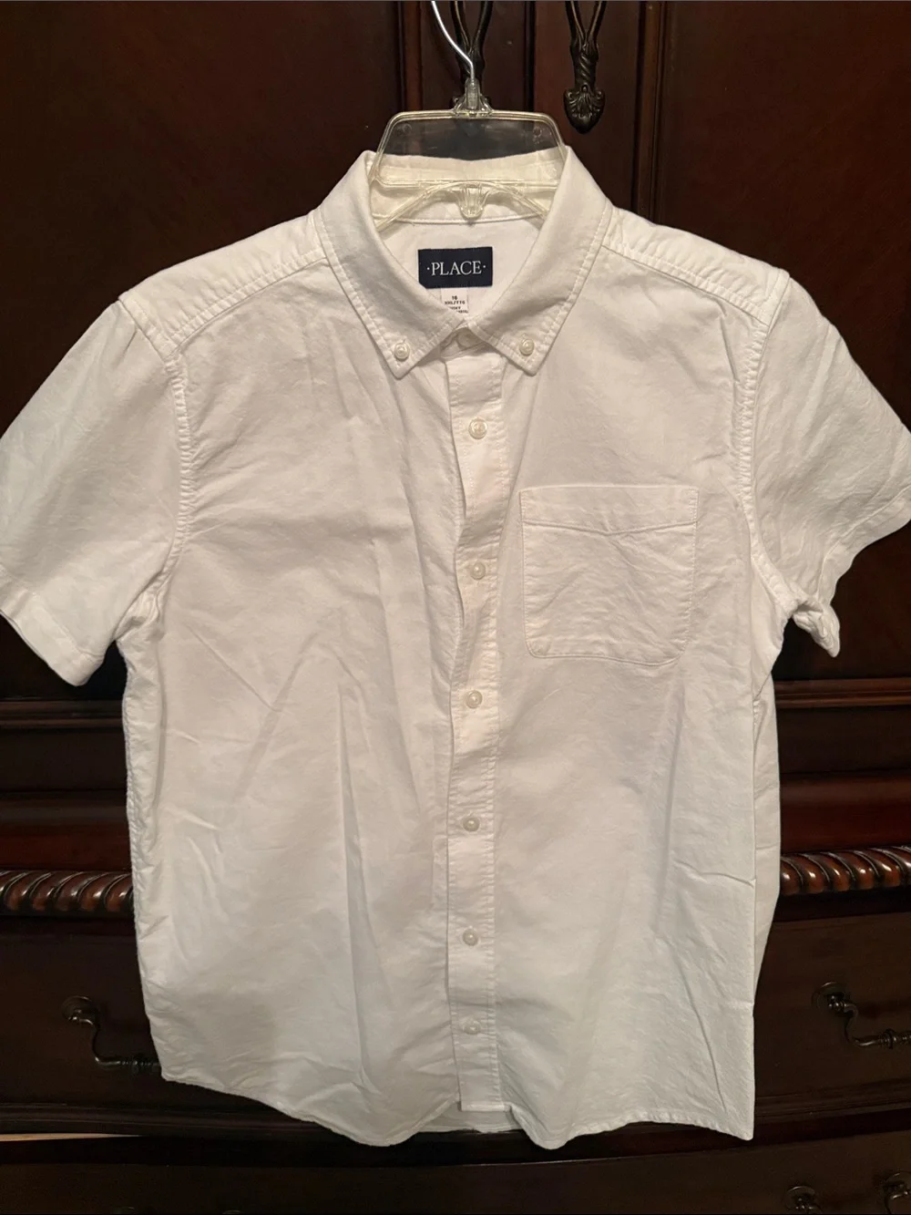 The Children’s Place White Short-Sleeve Button-Down Shirt